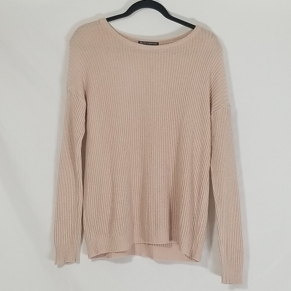 Brandy Melville Blush Pink Knit Sweater